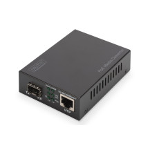 DIGITUS Convertitore di mediaset Gigabit PoE, RJ45 / SFP, PSE