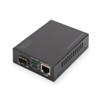 DIGITUS Convertitore di mediaset Gigabit PoE, RJ45 / SFP, PSE