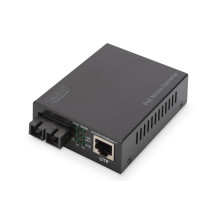 DIGITUS Convertitore di media Gigabit PoE, RJ45 / SC, MM, PSE