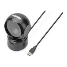 DIGITUS Scanner di codici a barre USB da tavolo 1D 2D, compatibile con codici QR