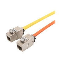 DIGITUS DN-93619-24 - Piatto - Argento - RJ-45 - Maschio - 10GBase-T - Nickel/Oro