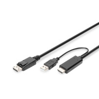 DIGITUS Adattatore HDMI 4K - HDMI a DisplayPort