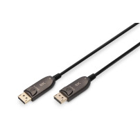 DIGITUS DisplayPort AOC Cavo Idraulico Fibra Optica, UHD 8K, 20 m