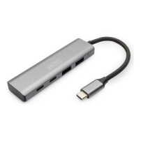 DIGITUS Hub USB-C, 4 porte, 2x USB A + 2x USB-C