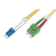 DIGITUS Fiber Optic Singlemode Patch corda SC (APC) a LC (PC)