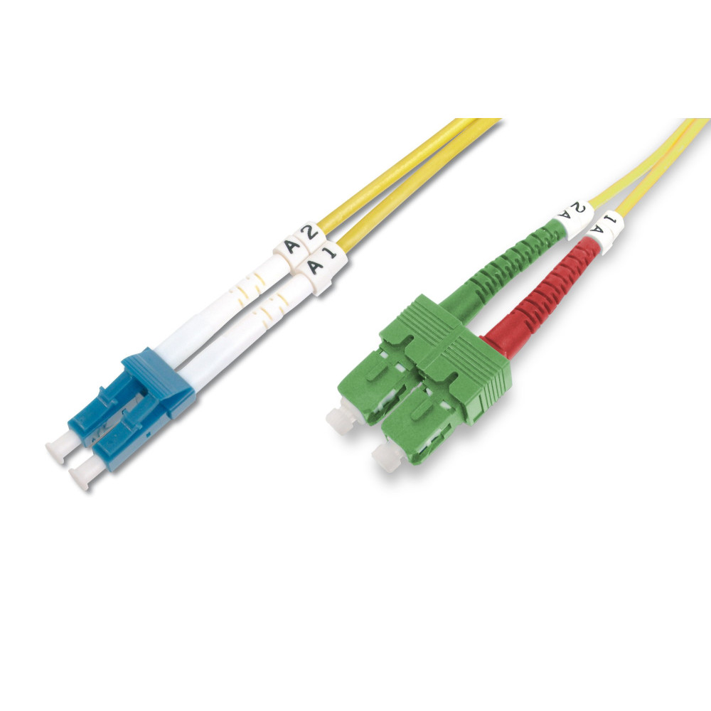DIGITUS Fiber Optic Singlemode Patch corda SC (APC) a LC (PC)