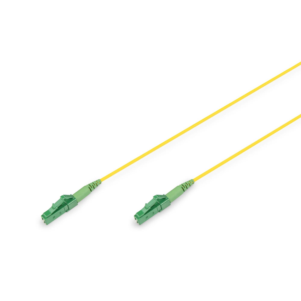 DIGITUS Cavo di patch monomodo simplex in vetro, Singlemode, LC/APC - LC/APC, 10 m
