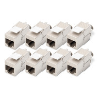 DIGITUS Modulo CAT 6A Keystone schermato con connessione di montaggio senza strumenti - 8 pezzi