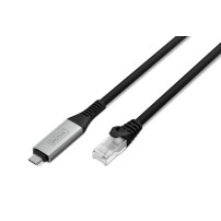 DIGITUS USB-C - Cavo Ethernet RJ45, 1Gbit/s, 15m