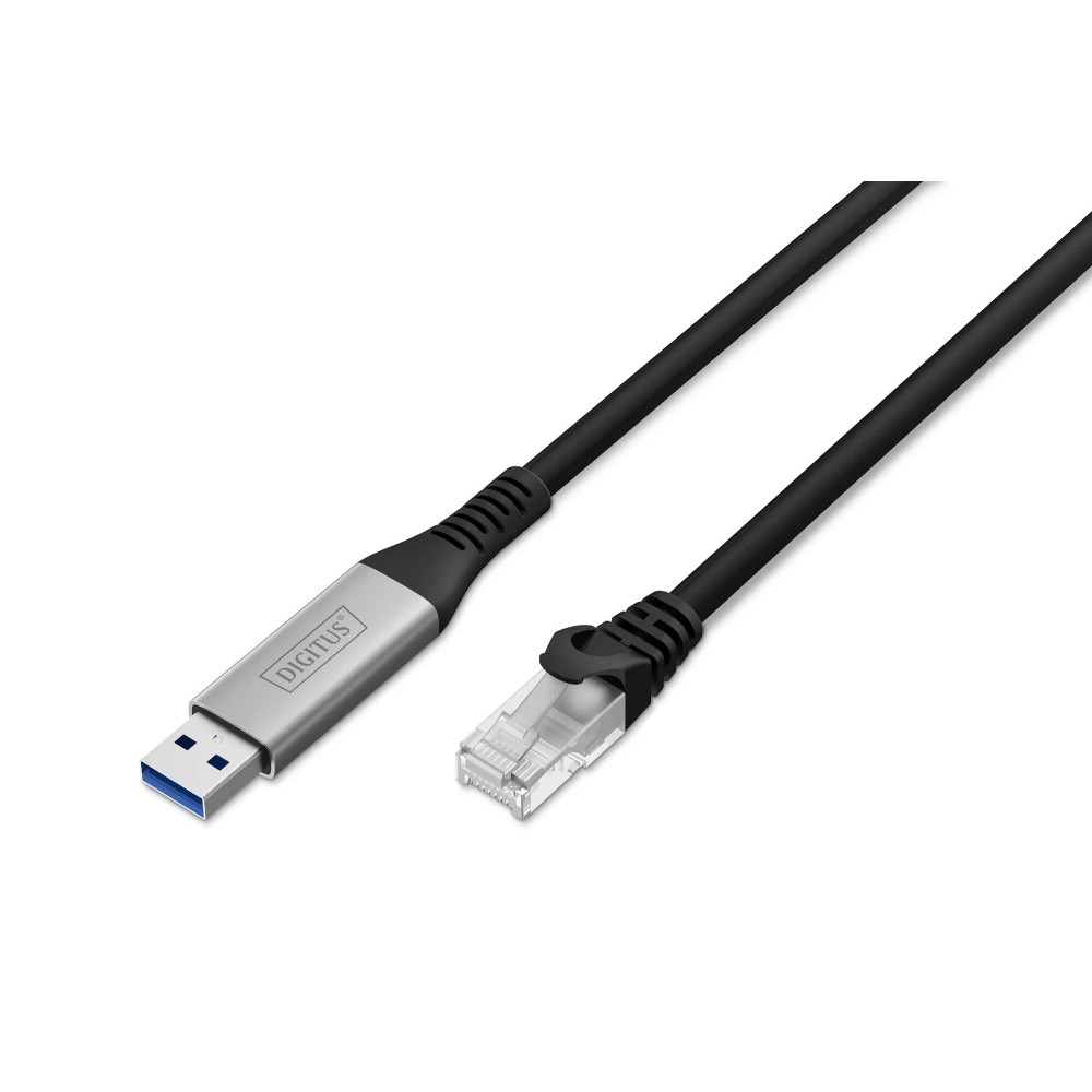 DIGITUS USB-A - Cavo Ethernet RJ45, 1Gbit/s, 10m