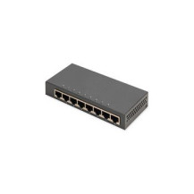 DIGITUS 8-Port Gigabit Switch, Desktop, Unmanaged, Metallgehäuse