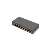 DIGITUS 8-Port Gigabit Switch, Desktop, Unmanaged, Metallgehäuse