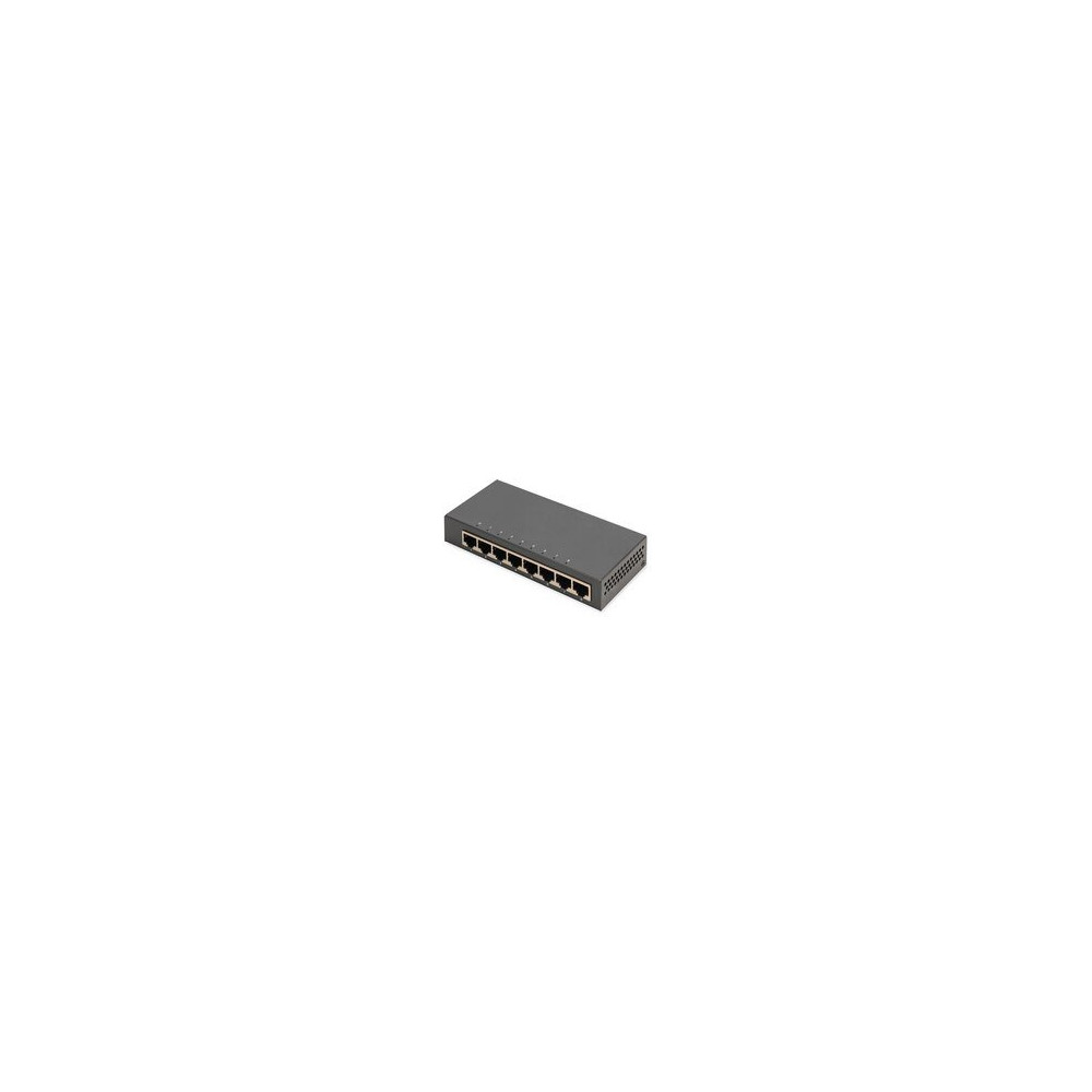 DIGITUS 8-Port Gigabit Switch, Desktop, Unmanaged, Metallgehäuse