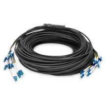 DIGITUS Cavo a fibre ottiche universal pre-assemblato con breakout, monomodo OS2, 12 fibre, LC/UPC - LC/UPC