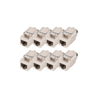MODULO DIGITUS CAT 8.1 KEYSSTONE, schermato, connessione di montaggio senza strumenti - 8 pezzi