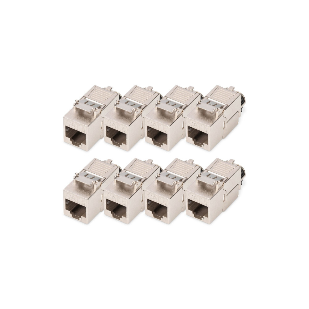 MODULO DIGITUS CAT 8.1 KEYSSTONE, schermato, connessione di montaggio senza strumenti - 8 pezzi