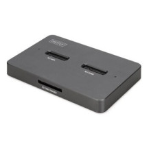 DIGITUS Docking USB-C->NVMe SSD SATA SSD SD