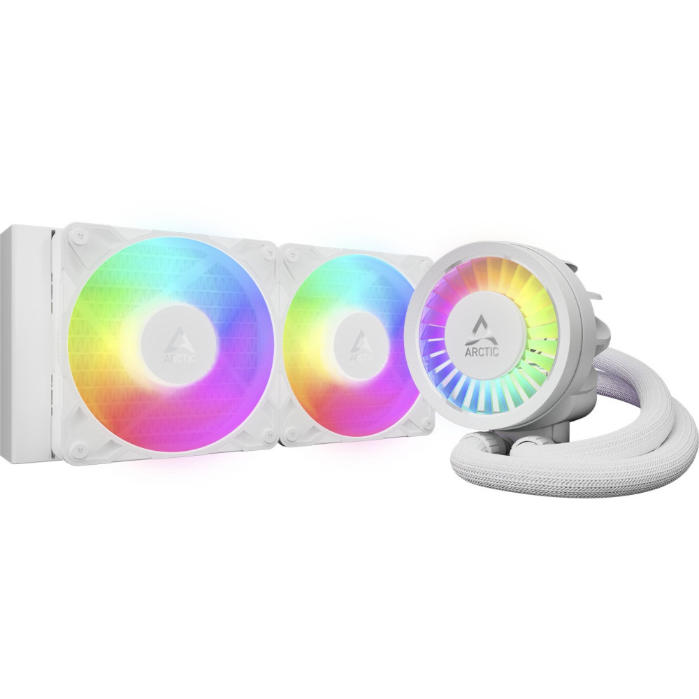 ARCTIC Liquid Freezer III Pro 240 A-RGB Processore Raffreddatore di liquidi tutto in uno 12 cm Bianco 1 pz, Raffreddamento ad ac