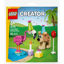 LEGO Creator Animali carini festeggiano il compleanno, Giochi di costruzione