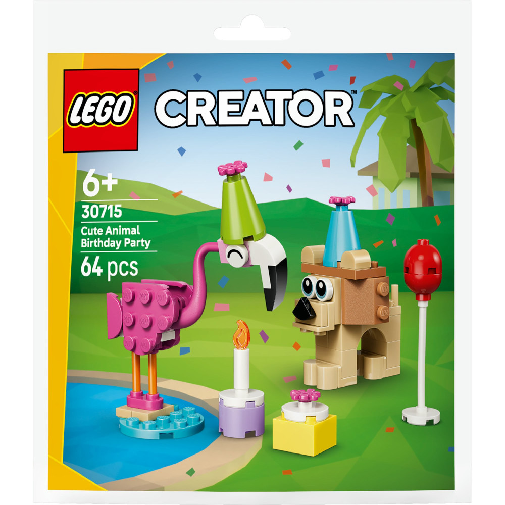LEGO Creator Animali carini festeggiano il compleanno, Giochi di costruzione