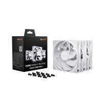 be quiet! Pure Wings 3 120mm | PWM Reverse White Triple-Pack Case per computer Ventilatore 12 cm Bianco 3 pz, Ventola