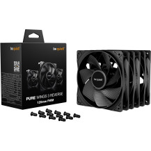 be quiet! Pure Wings 3 120mm | PWM Reverse Triple-Pack Case per computer Ventilatore 12 cm Nero 3 pz, Ventola