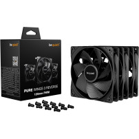 be quiet! Pure Wings 3 120mm | PWM Reverse Triple-Pack Case per computer Ventilatore 12 cm Nero 3 pz, Ventola