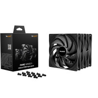 be quiet! Pure Wings 3 140mm | PWM high-speed Triple Pack Case per computer Ventilatore 14 cm Nero 3 pz, Ventola