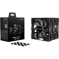 be quiet! Pure Wings 3 140mm | PWM Triple Pack Case per computer Ventilatore 14 cm Nero 3 pz, Ventola