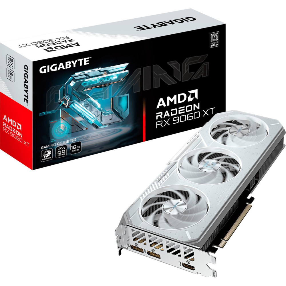 GIGABYTE Radeon RX 9060 XT GAMING OC ICE 16GB, Scheda grafica