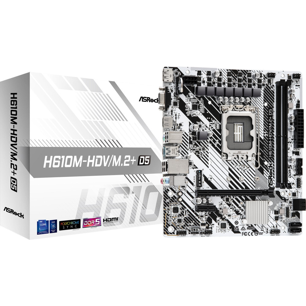 ASRock H610M-HDV/M.2+ D5, Scheda madre