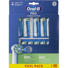 Braun Oral-B Pro Cross Action Testine di Ricambio 10 pezzi, Testina