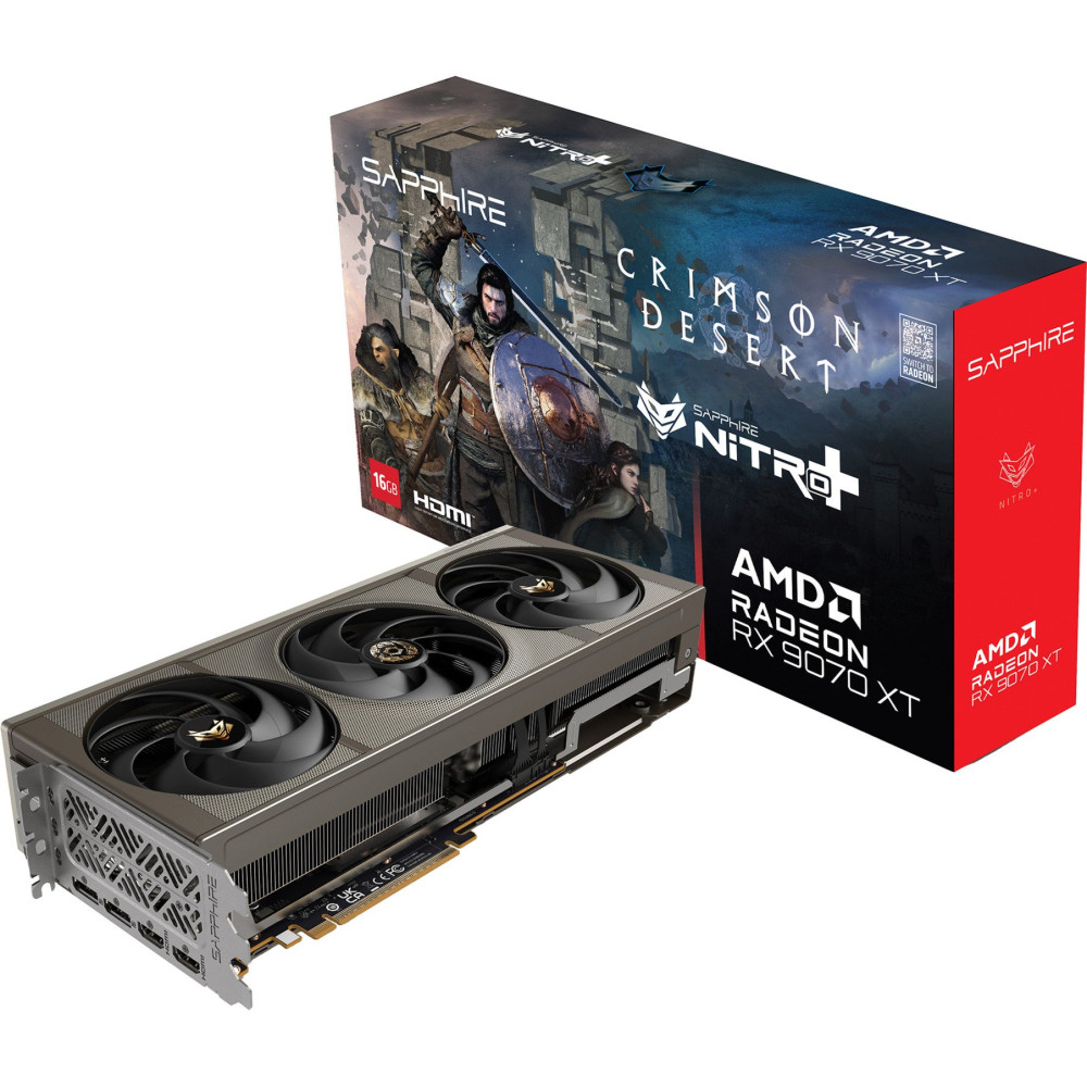 SAPPHIRE Radeon RX 9070 XT Nitro+ Crimson Desert Version, Scheda grafica