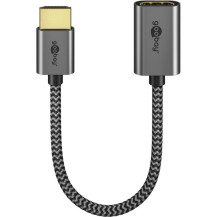 goobay Adattatore flessibile HDMI ad alta velocità Ultra, Cavo