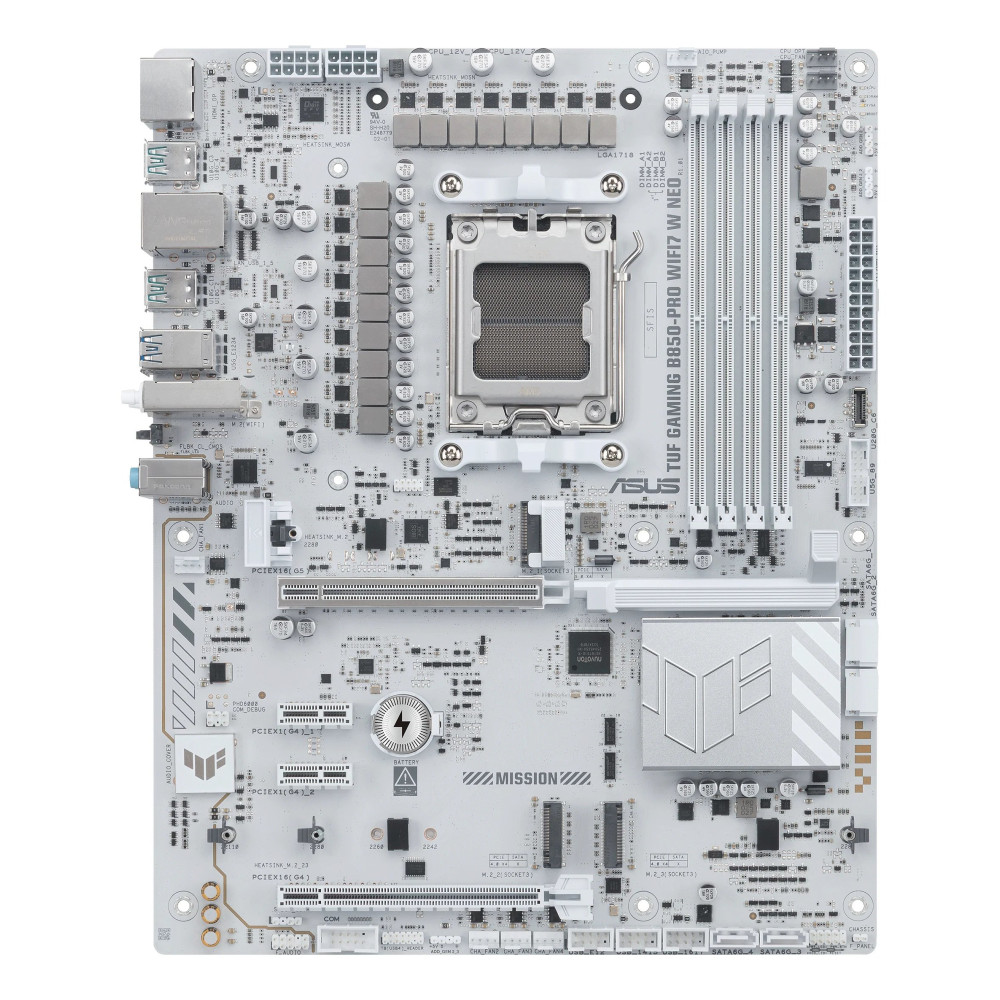 ASUS TUF GAMING B850-PRO WIFI7 W NEO - Scheda madre - ATX - Socket AM5 - Chipsatz AMD B850 - USB 3.2 Gen 2, USB-C 3.2 Gen 2, USB