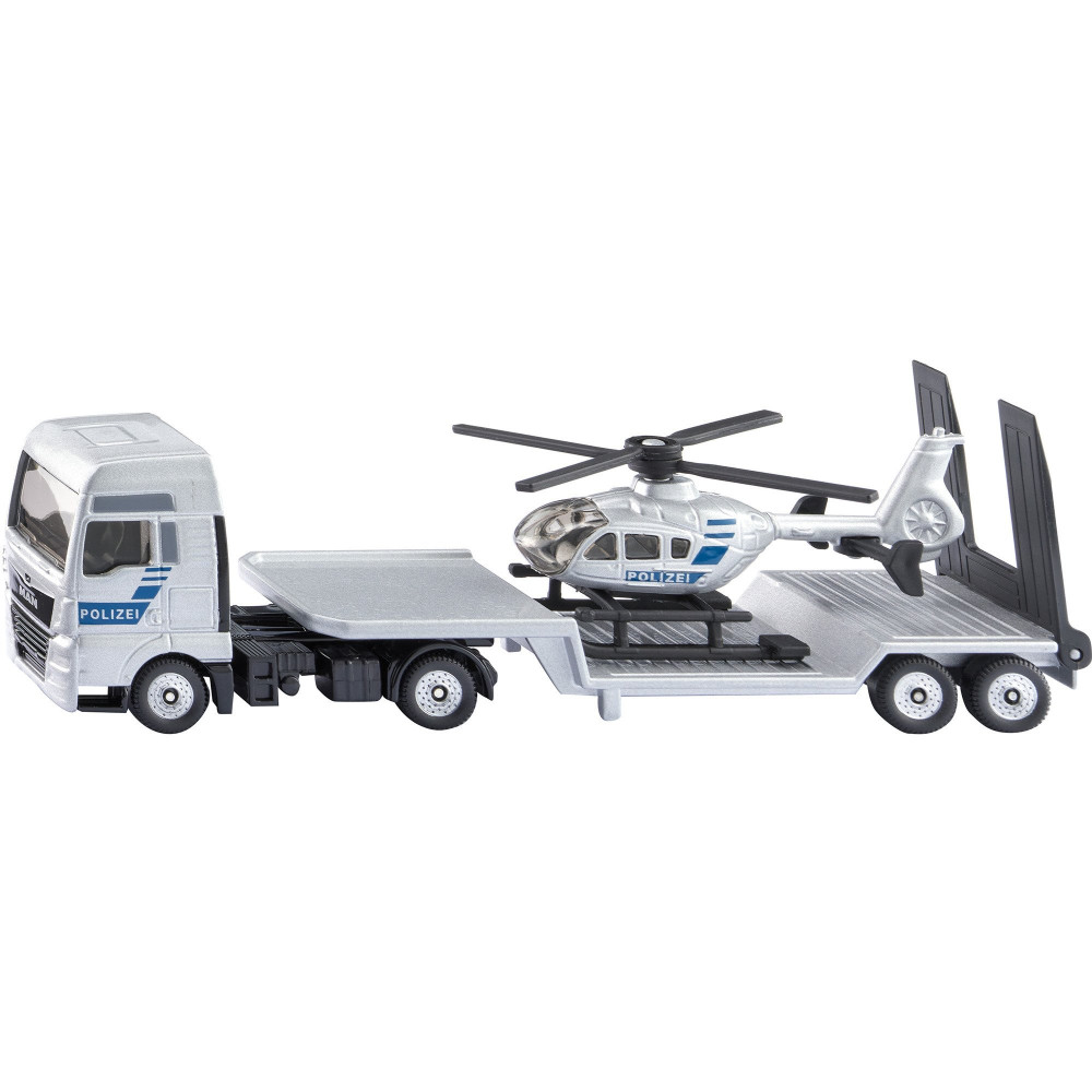 SIKU SUPER MAN camion con elicottero della polizia, Veicolo modello