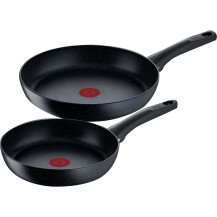 Tefal Set di padelle Black Stone, 2 pezzi
