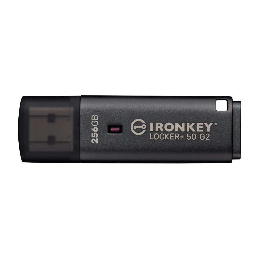 Kingston IronKey 256GB Locker Plus 50 G2, FIPS 197, AES-256, 256 GB, USB Typ-A, 3.2 Gen 1 (3.1 Gen 1), 145 MB/s, con cappuccio, 