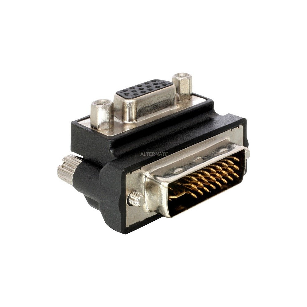 DeLOCK VGA Adapter DVI-I 15-pin FM VGA Nero, Adattatore