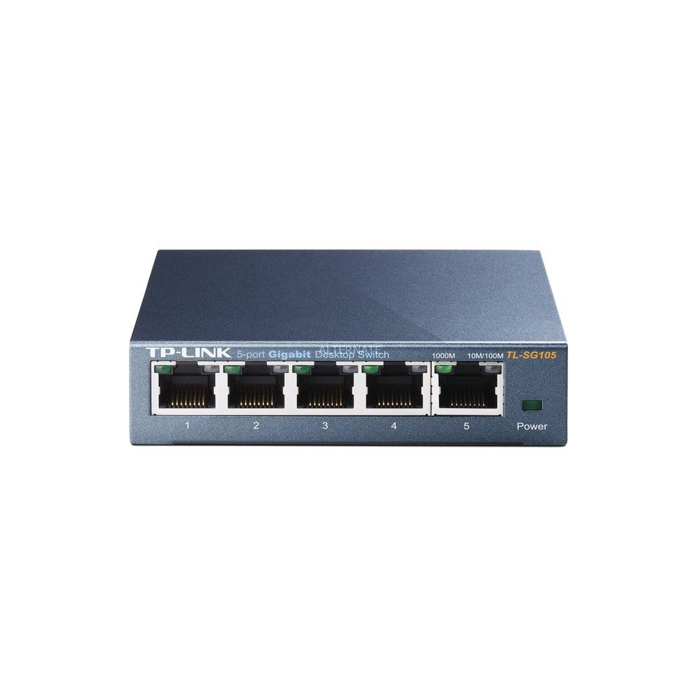 TP-Link TL-SG105 Non gestito Gigabit Ethernet (10/100/1000) Nero, Interruttore