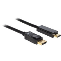 DeLOCK Cable Displayport > HDMI m/m 2m Nero, Adattatore