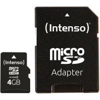 Intenso 3403450 memoria flash 4 GB MicroSDHC Classe 4, Scheda di memoria