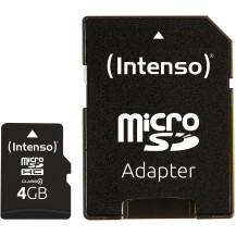 Intenso 4GB MicroSDHC Classe 10, Scheda di memoria