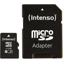 Intenso 4GB MicroSDHC Classe 10, Scheda di memoria