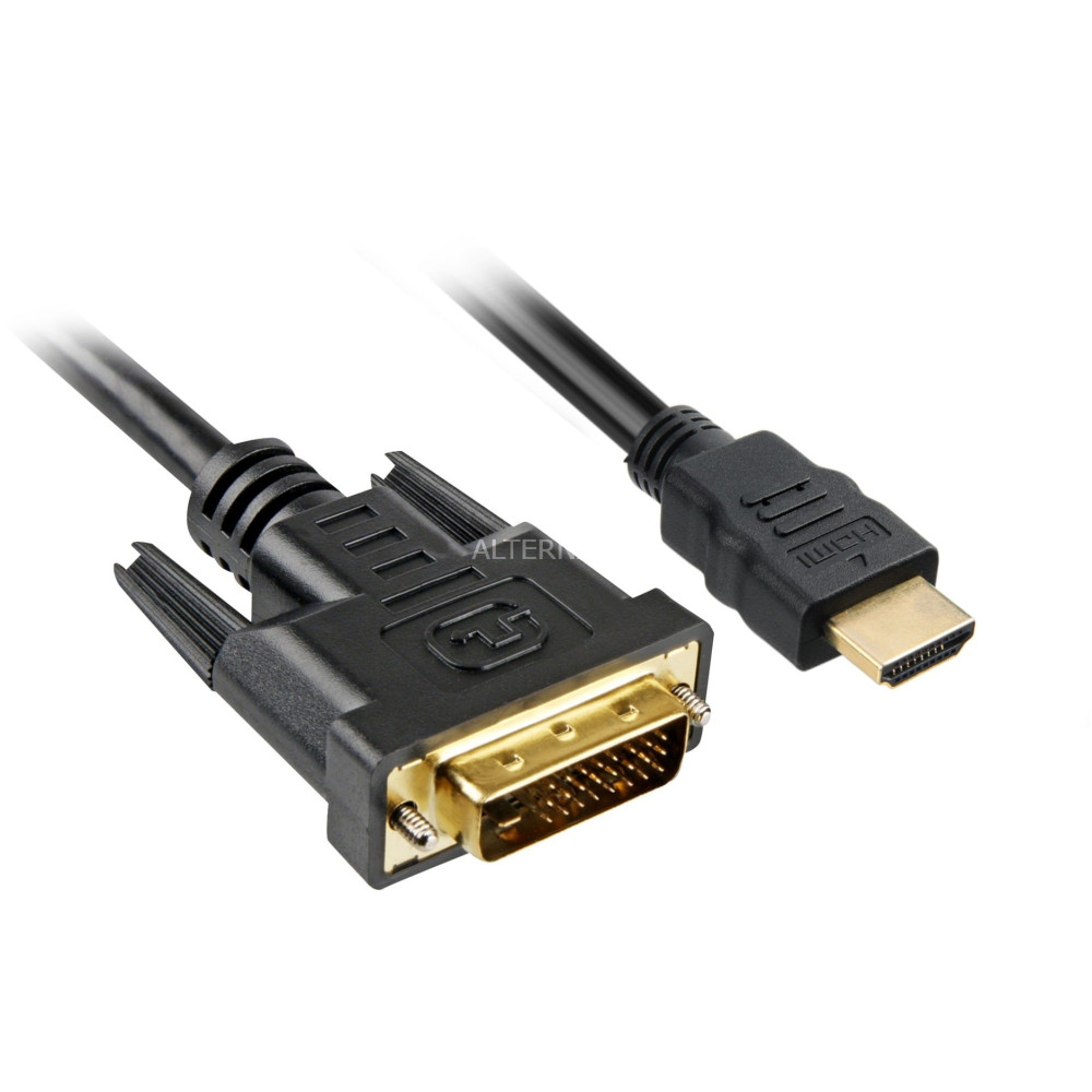 Sharkoon 4044951015221 cavo e adattatore video 3 m HDMI DVI-D Nero