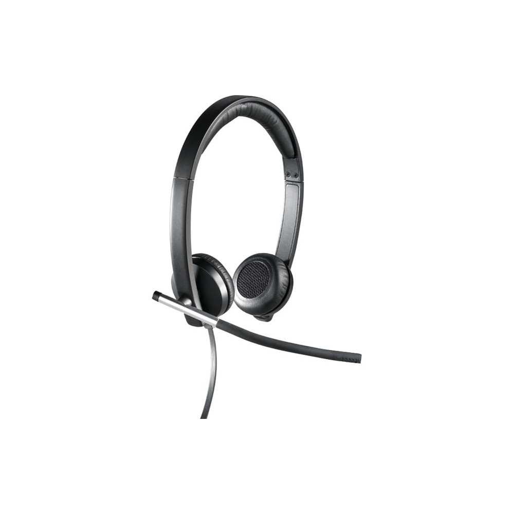 Logitech H650e Auricolare Cablato A Padiglione Ufficio USB tipo A Nero, Argento, Headset