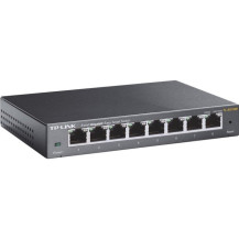 TP-Link TL-SG108E Gestito L2 Gigabit Ethernet (10/100/1000) Nero, Interruttore