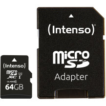Intenso 3423490 memoria flash 64 GB MicroSDXC UHS-I Classe 10, Scheda di memoria