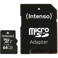 Intenso 3423490 memoria flash 64 GB MicroSDXC UHS-I Classe 10, Scheda di memoria