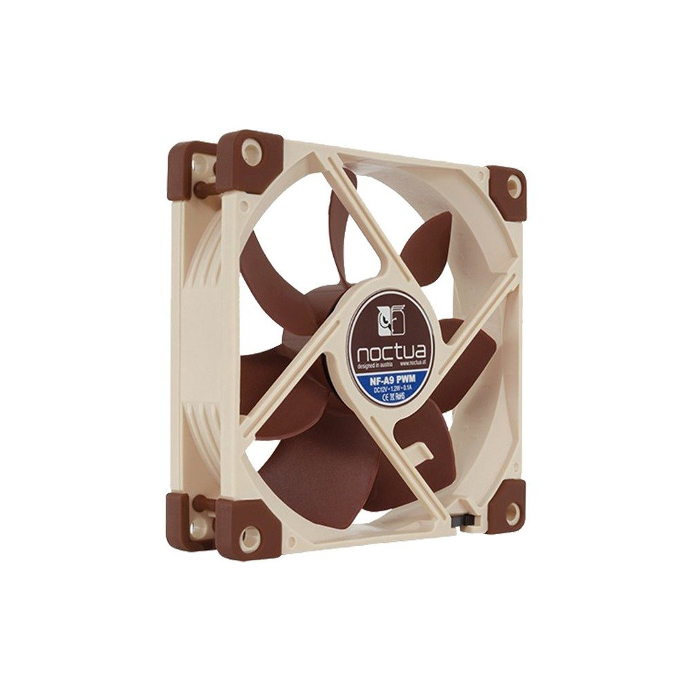 Noctua NF-A9 PWM sistema di raffreddamento per computer Case per computer Ventilatore 9,2 cm Beige, Marrone, Ventola